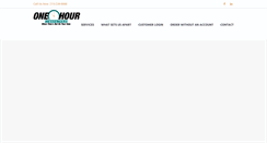Desktop Screenshot of onehourmessengers.com